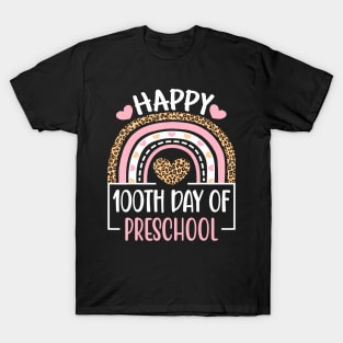 100Th Day Of Preschool 100 Days Of School Teacher T-Shirt